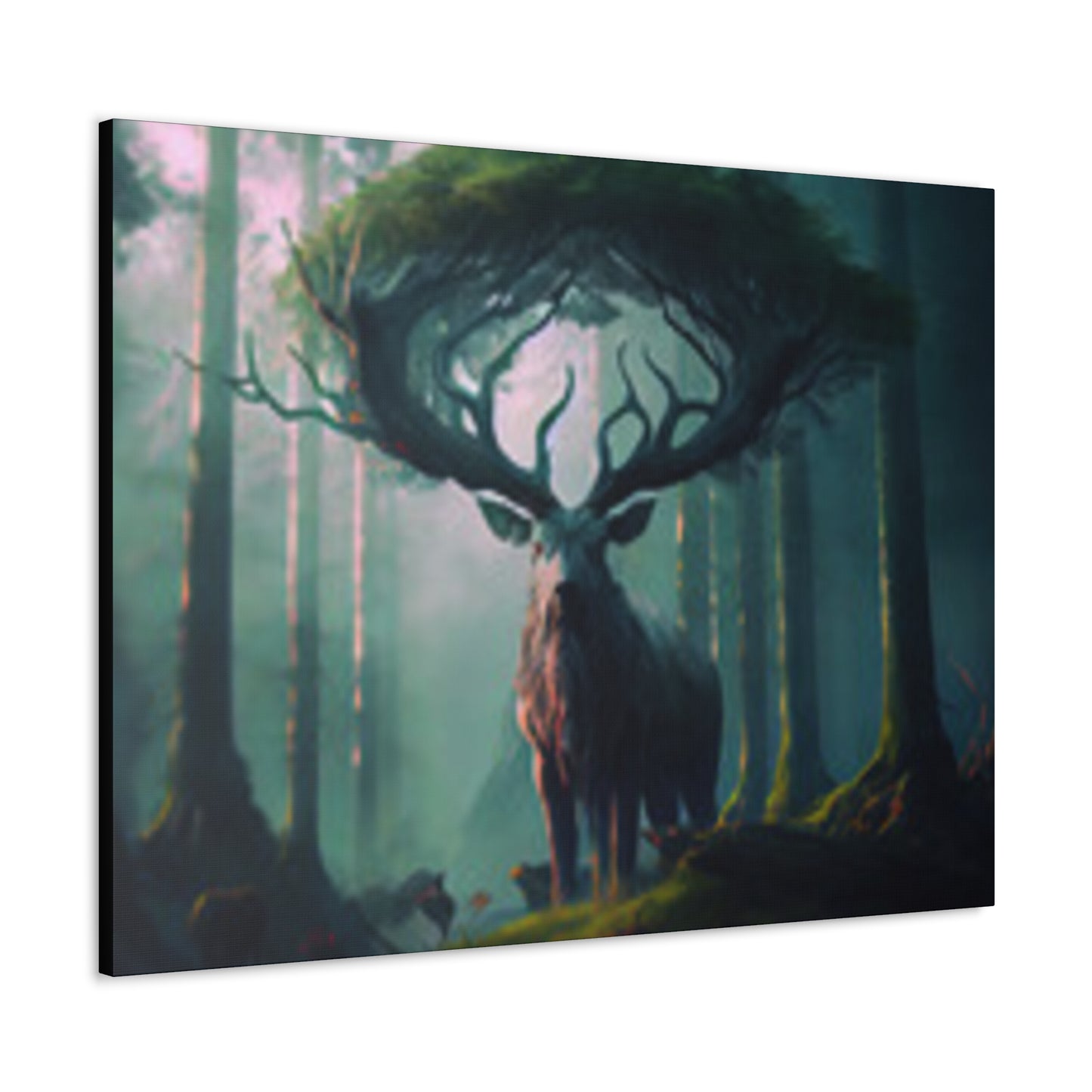 Canvas Gallery Wraps  Picture Deer Forest