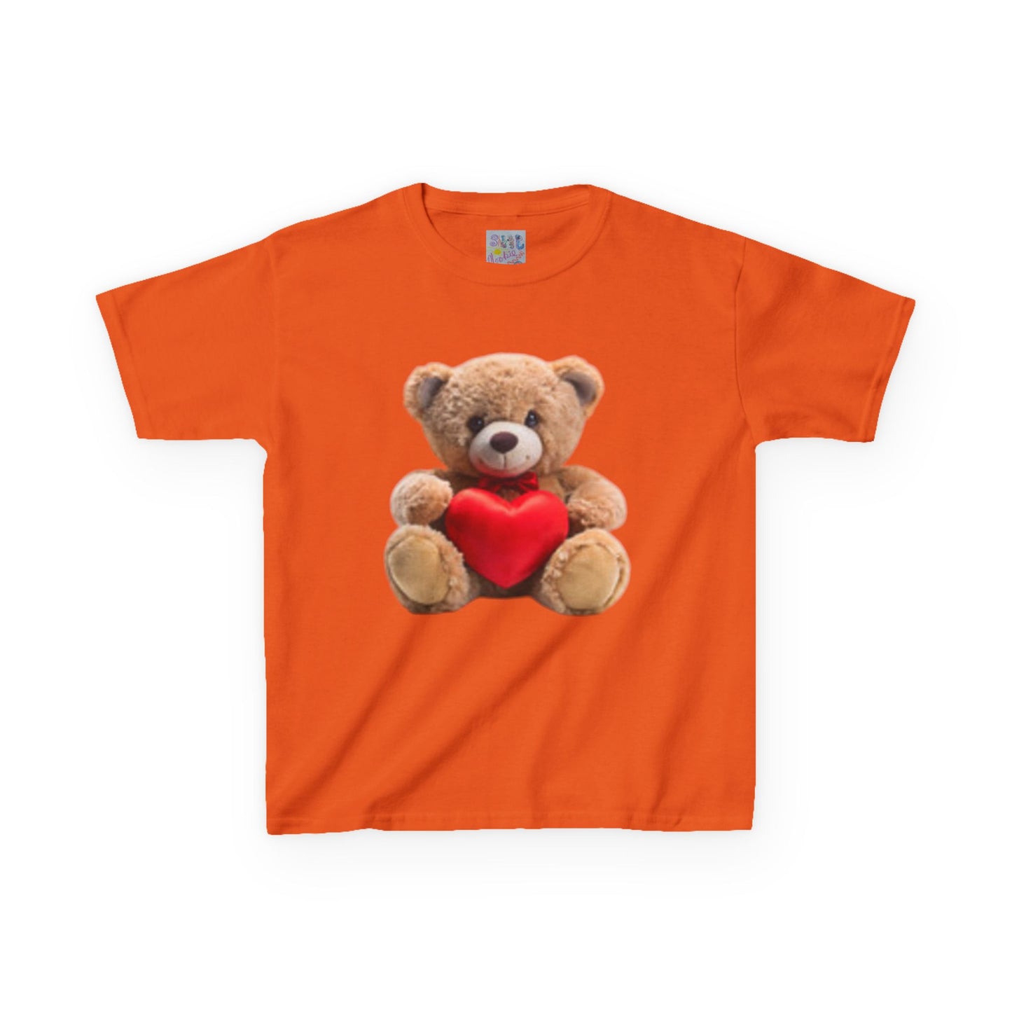 Kids Heart Teddy T-shirt, Cute Teddy Bear Shirt, Valentine’s Day Gift, Love You Kids T-Shirt, Adorable Kids Apparel, Birthday Gift