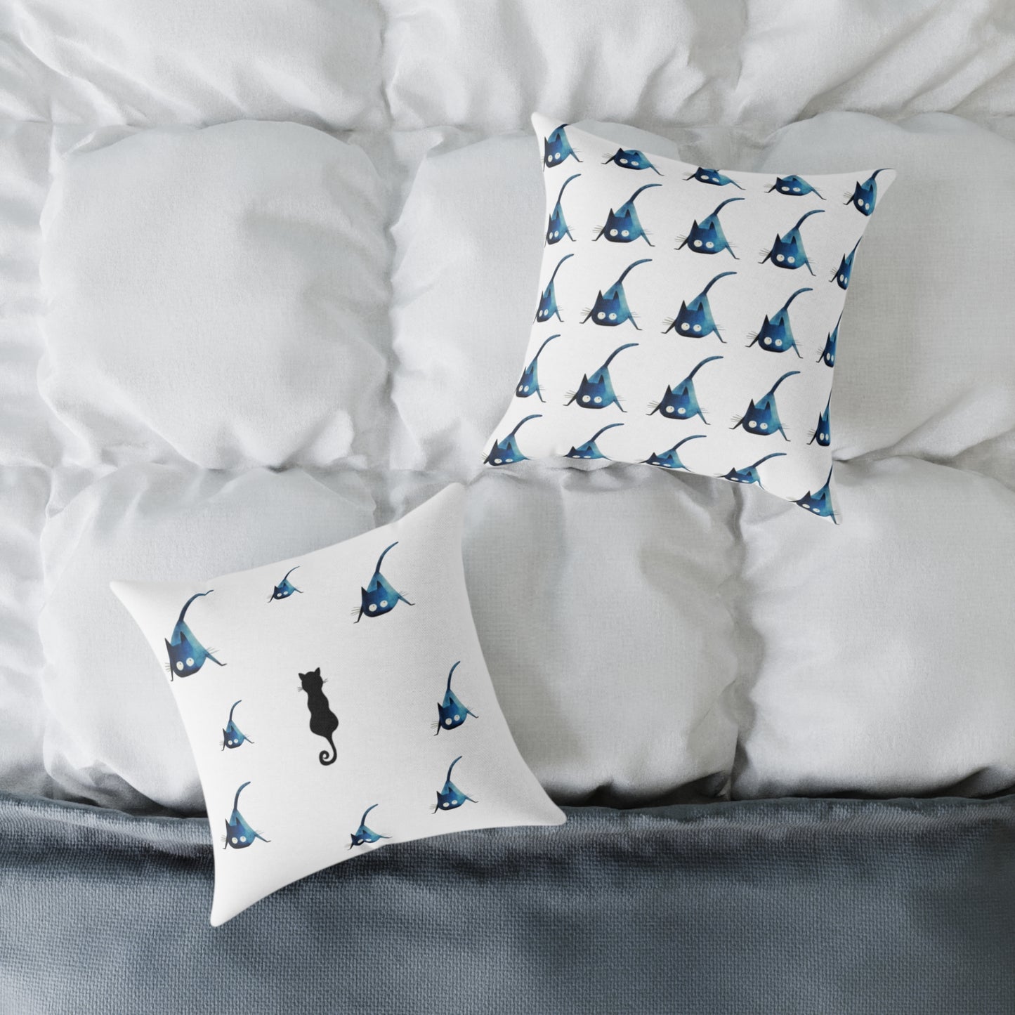 Whimsical Black Cats Pillow Home Decor So Fabulous~!