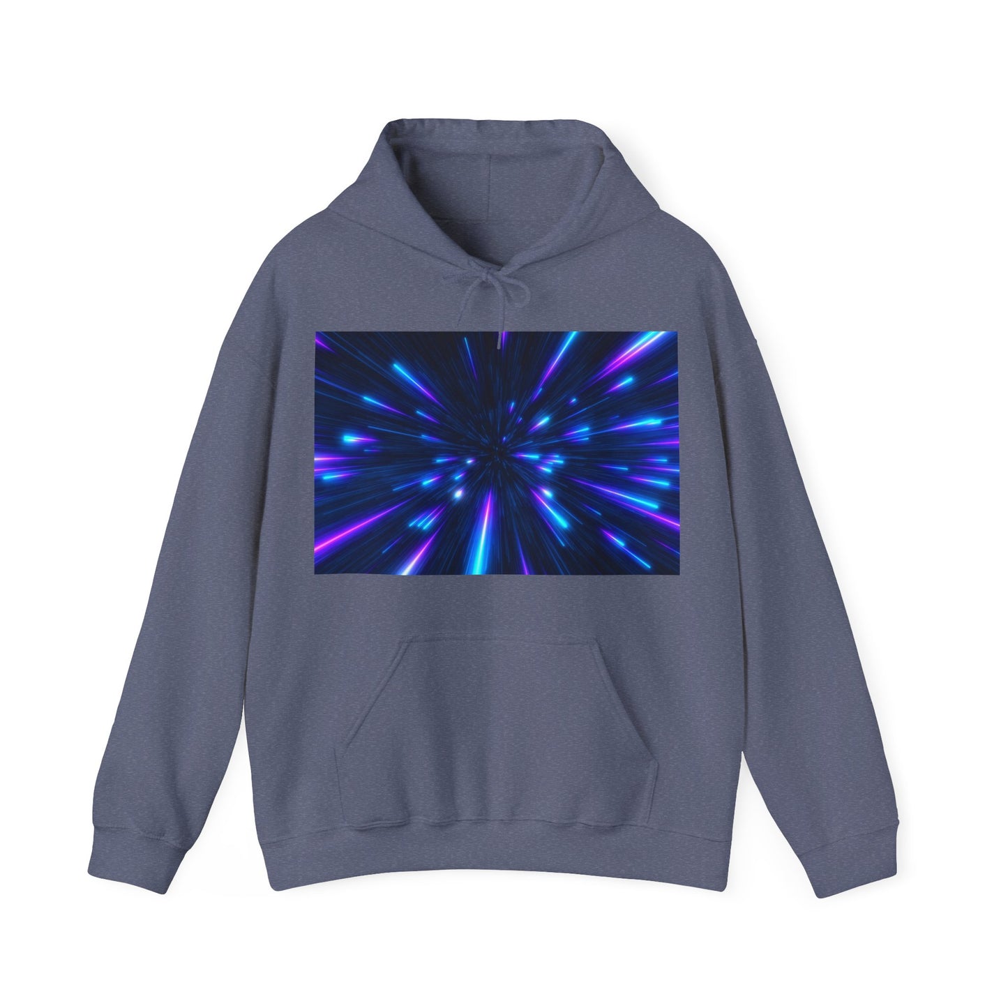 Sudadera con capucha azul