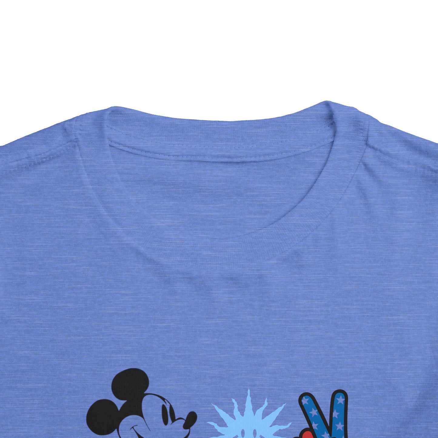 Mickey Mouse Buzz Lightyear Heart Teddy Bear Toddler Short Sleeve T-shirt