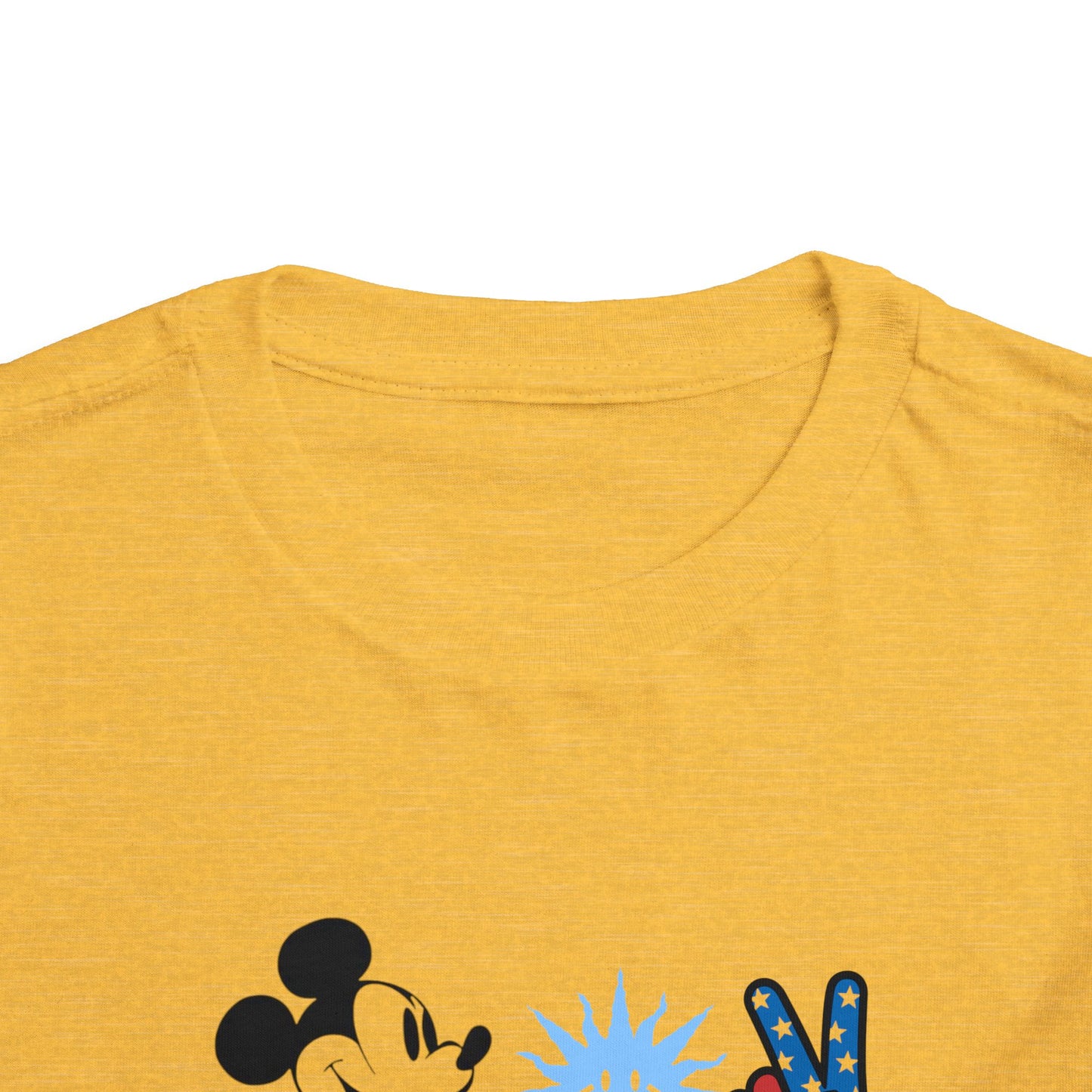 Mickey Mouse Buzz Lightyear Heart Teddy Bear Toddler Short Sleeve T-shirt