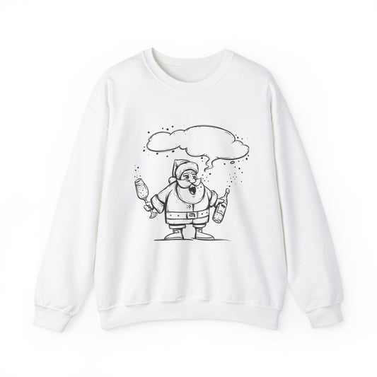 Sweatshirt Santa Claus Drinking Wine