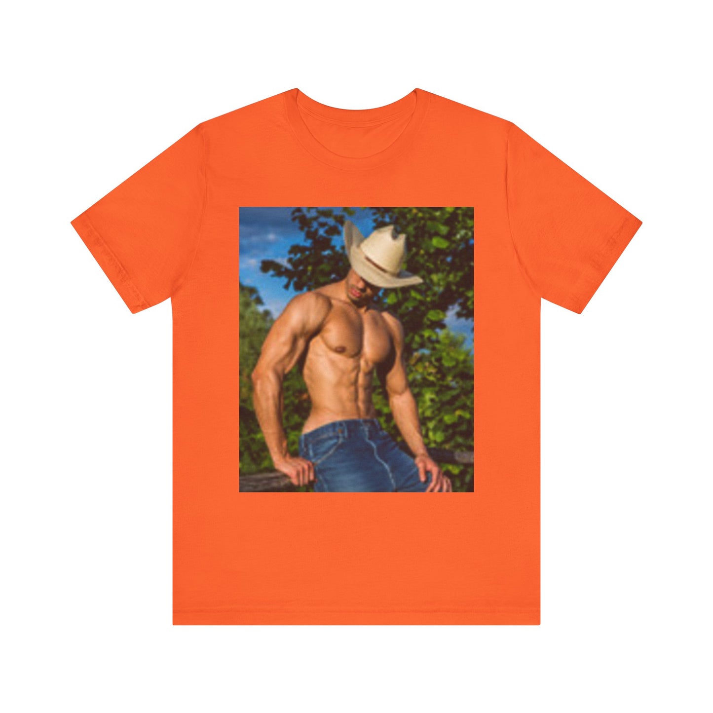 T-shirt femme beau cow-boy musclé LOVE LOVE LOVE! 