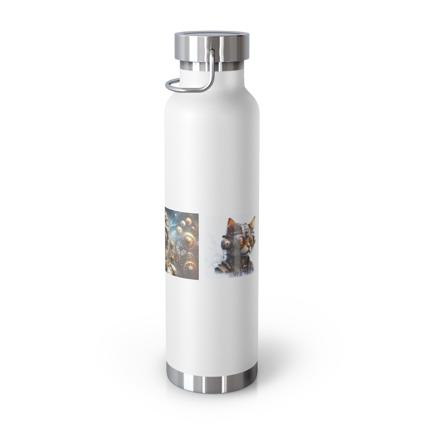 Copper Vacuum Insulated Bottle, 22oz Woman Skull Cat