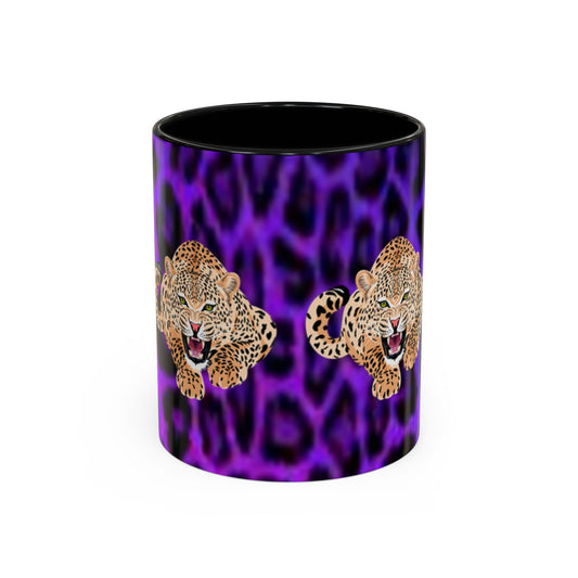 Fierce Leopard Accent Coffee Mug - 11oz & 15oz