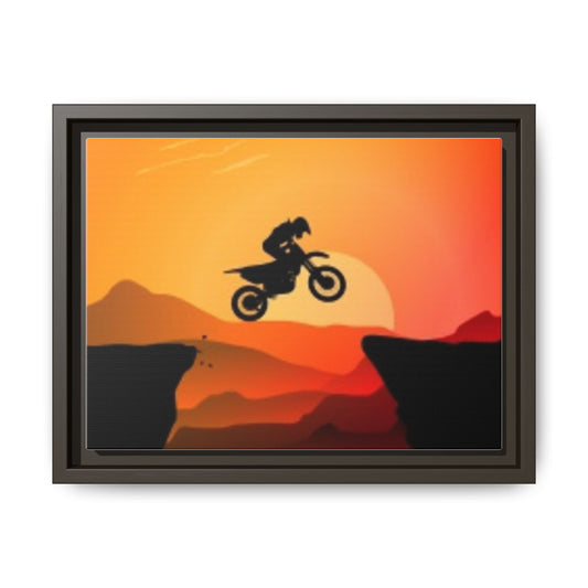 Mountain Biker Sunset Canvas Art, Motivational Wall Decor, Framed Bicycle Print, Adventure Lover Gift, Home Office Artwork, Sports [...]