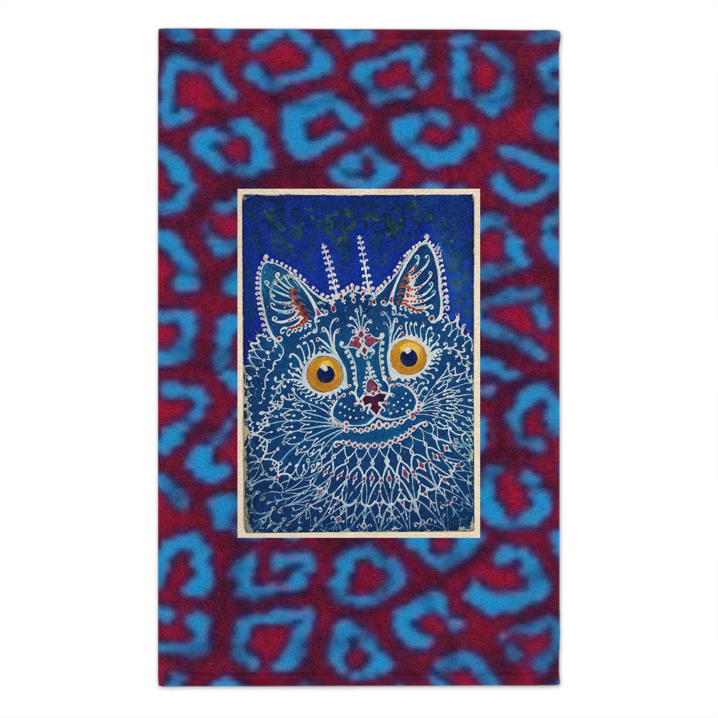Vibrant Cat Print Rally Towel - Perfect for Sports & Celebrations