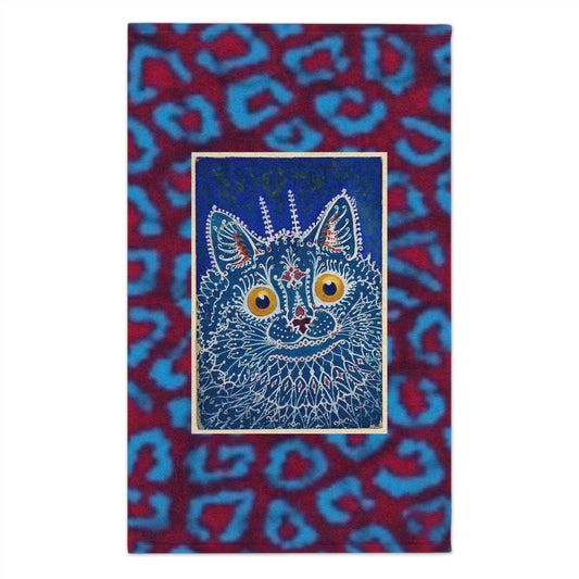 Vibrant Cat Print Rally Towel - Perfect for Sports & Celebrations