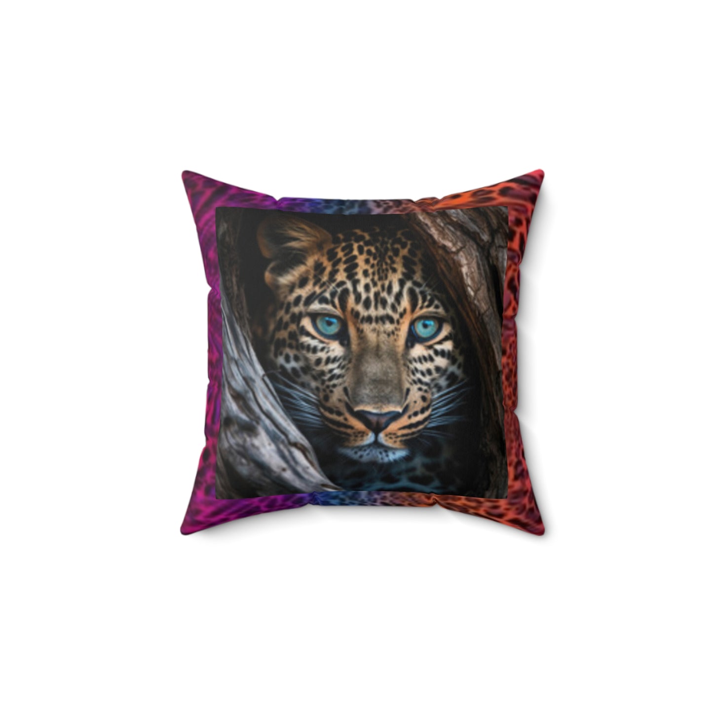 Wildlife-Inspired Decorative Pillow, Leopard & Animal Print Throw Pillow, Animal Lover Gift, Bohemian Home Decor, Nature-Inspired Cushion