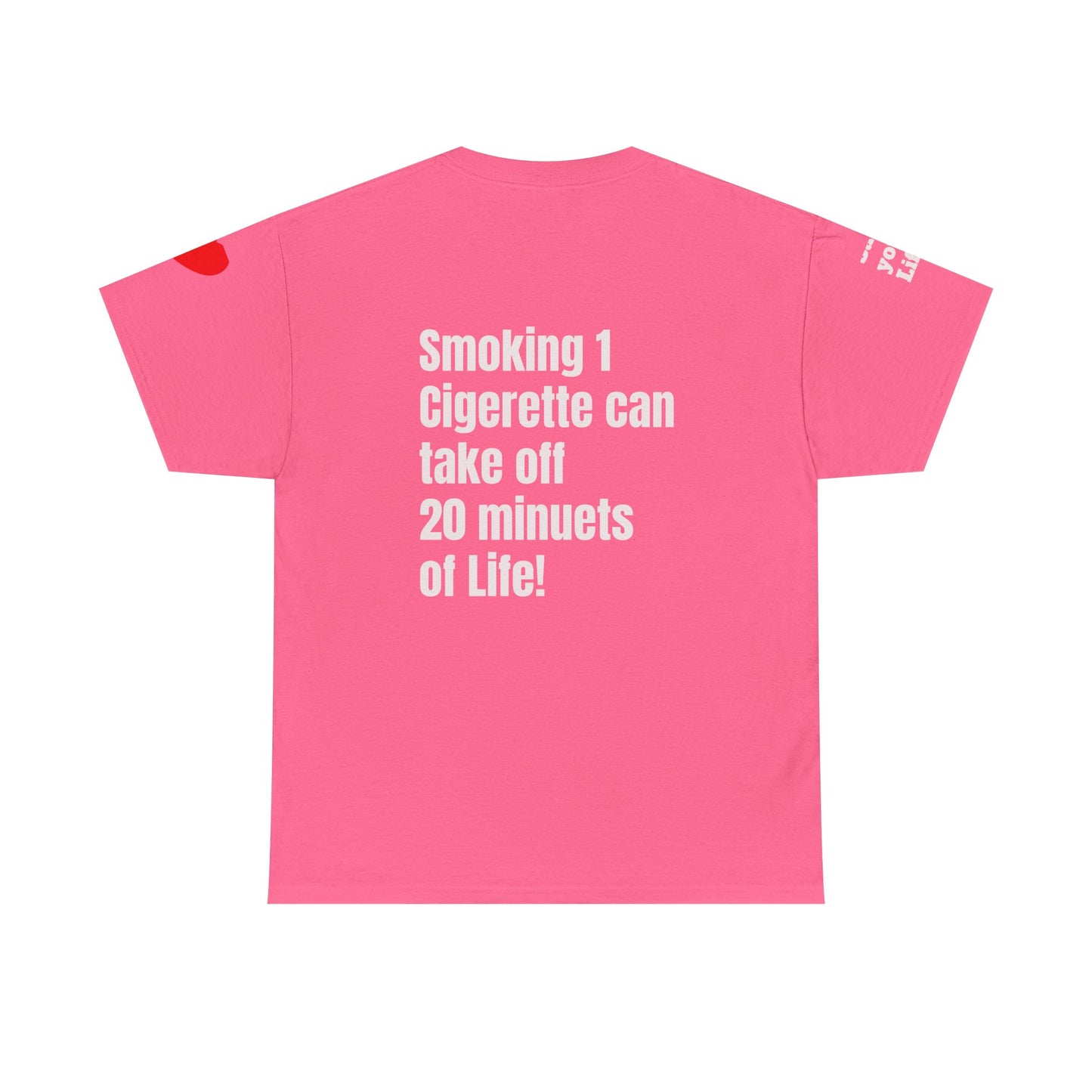 No Smoking Message T-shirt, Unisex Anti-Smoking Tee, Casual Statement Shirt, Gift for Smokers, Awareness Apparel, Health Conscious Clothing