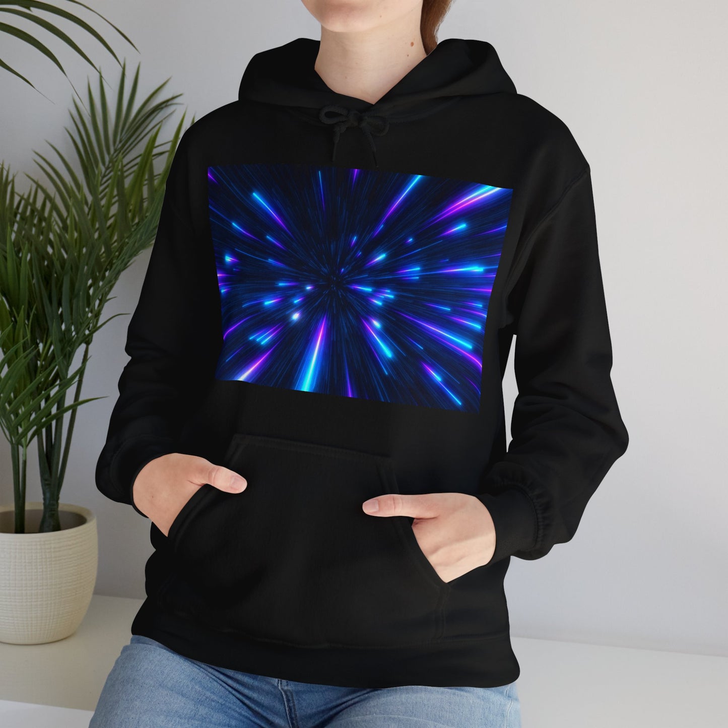 Sudadera con capucha azul