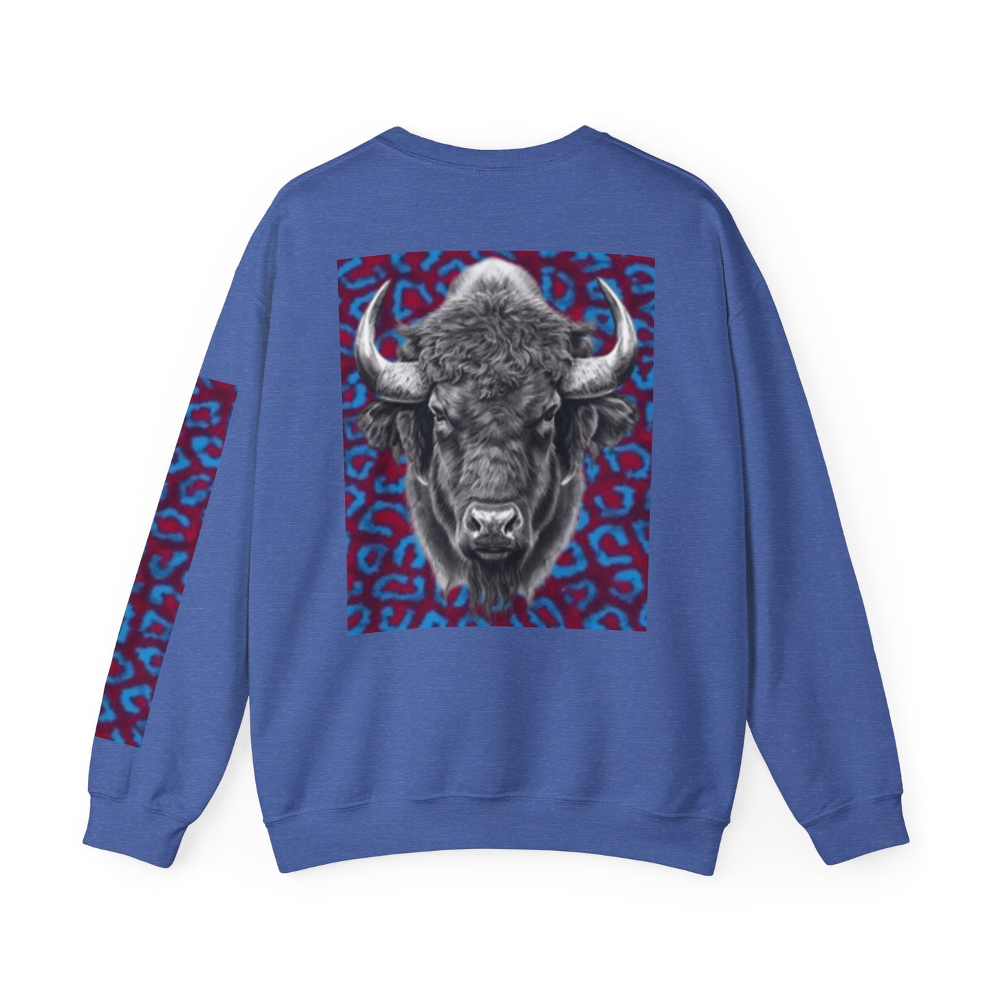 Bold Buffalo Design Unisex Crewneck Sweatshirt - Perfect for Nature Lovers