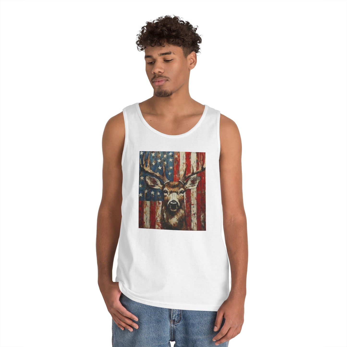 Patriotic Wildlife Tank Top, Americana Unisex Shirt, Fourth of July Apparel, Vintage Deer and Eagle Design, Summer Casual Wear, Gifts [...]