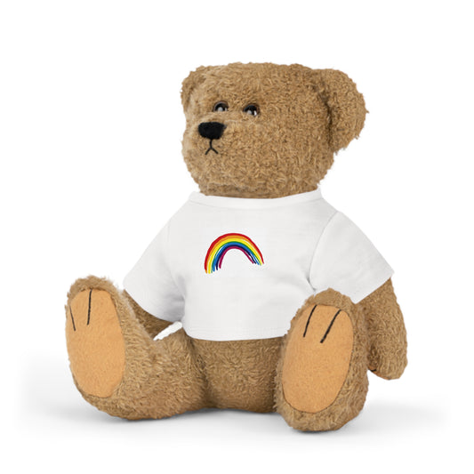 Plush Bear with T-Shirt Bear Rainbow