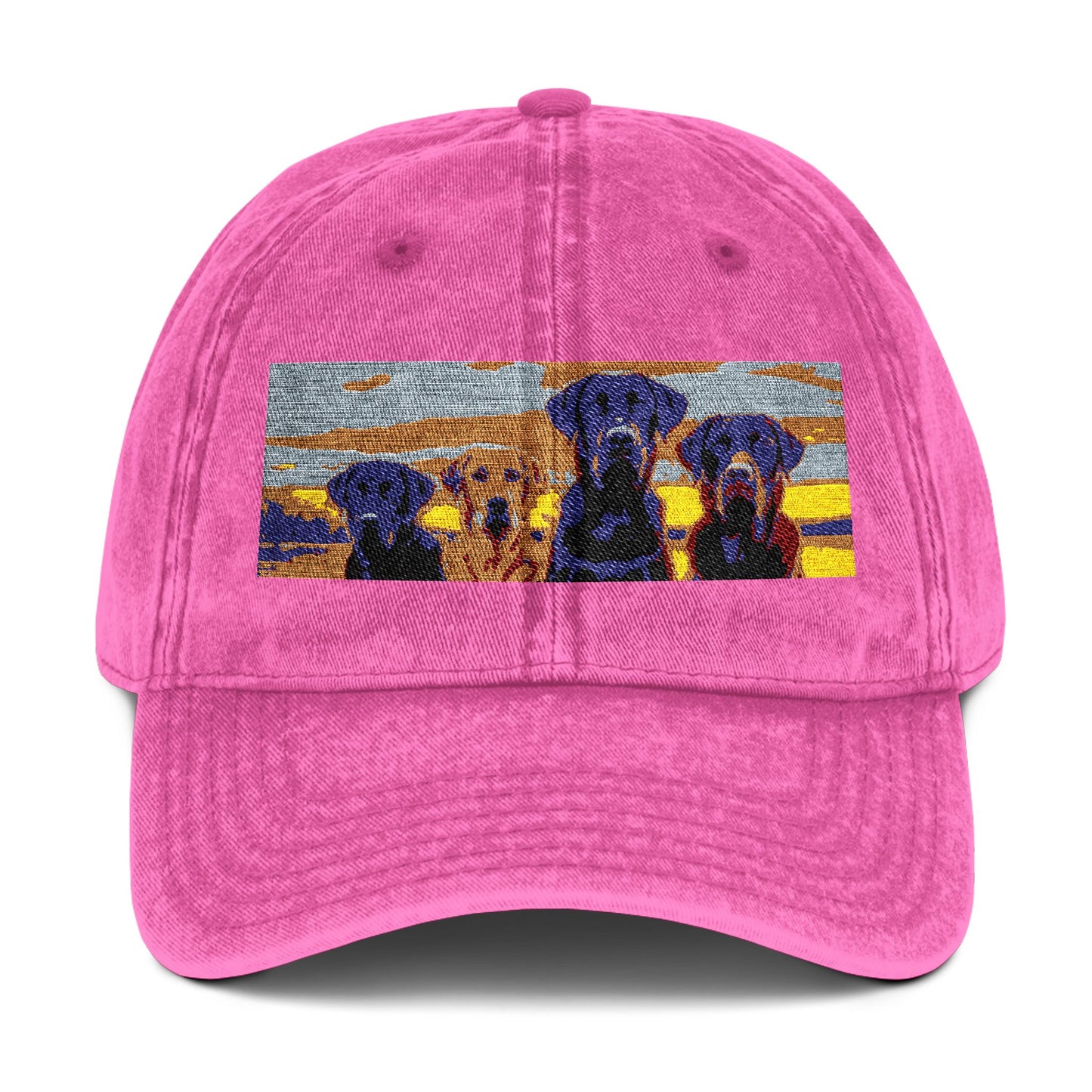 Vintage Embroidered Dog Cap - Perfect for Dog Lovers