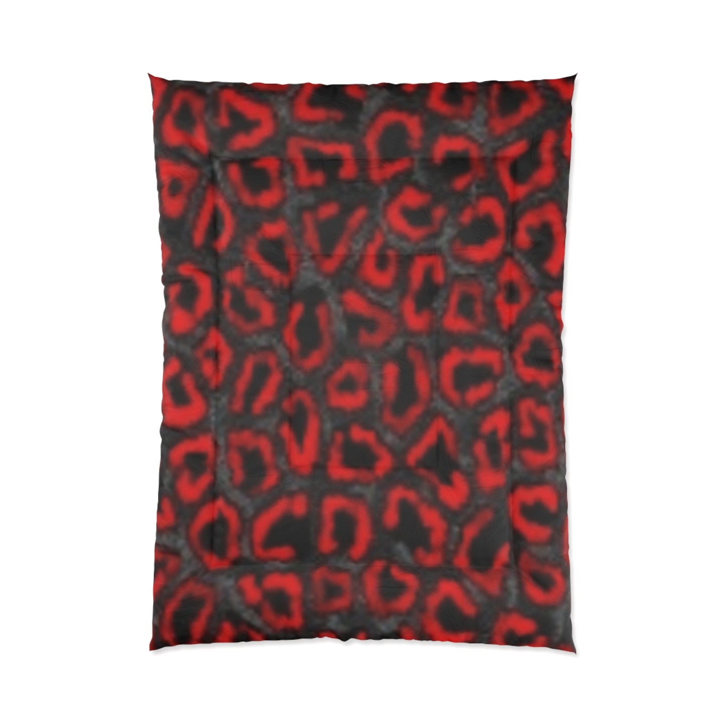 Bold Red Leopard Print Comforter for Cozy Luxury Bedrooms