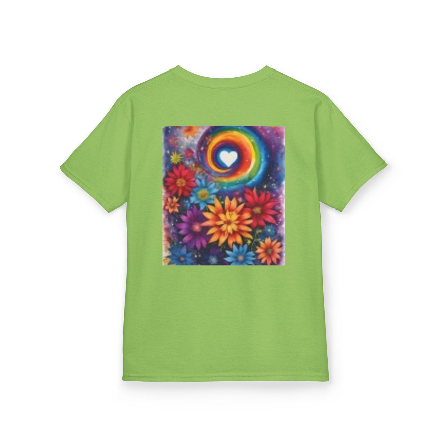 Kids Adventure Tee with Colorful Heart & Mouse Design