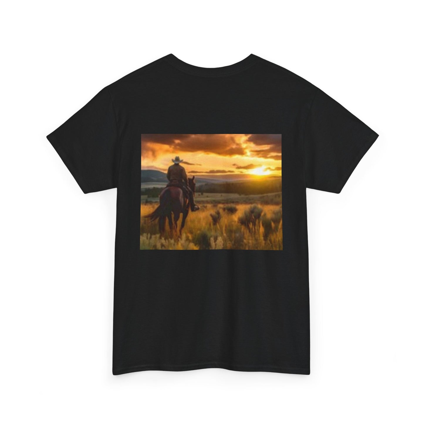 Camiseta unisex de algodón grueso con diseño de vaquero guapo y pecho musculoso 
