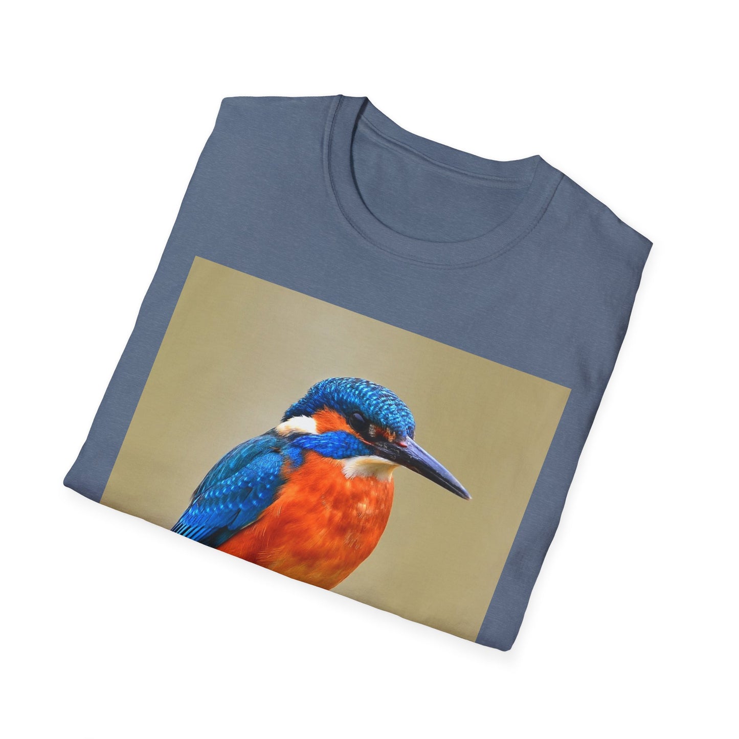 Vibrant Kingfisher Graphic T-Shirt, Nature Lover Tee, Birdwatching Apparel, Unique Animal Shirt, Eco-Friendly Gift