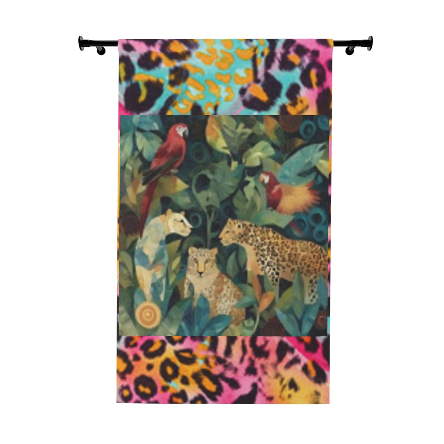 Leopards & Animal Print Window Curtains (1 Piece) Birthday Gift!