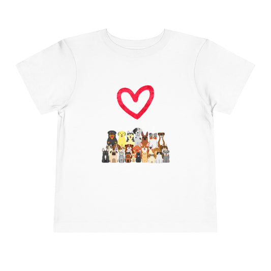 Adorable Animal Love Toddler Tee, Animal Lovers Gift, Cute Kids Shirt, Birthday Outfit, Pet Appreciation Day