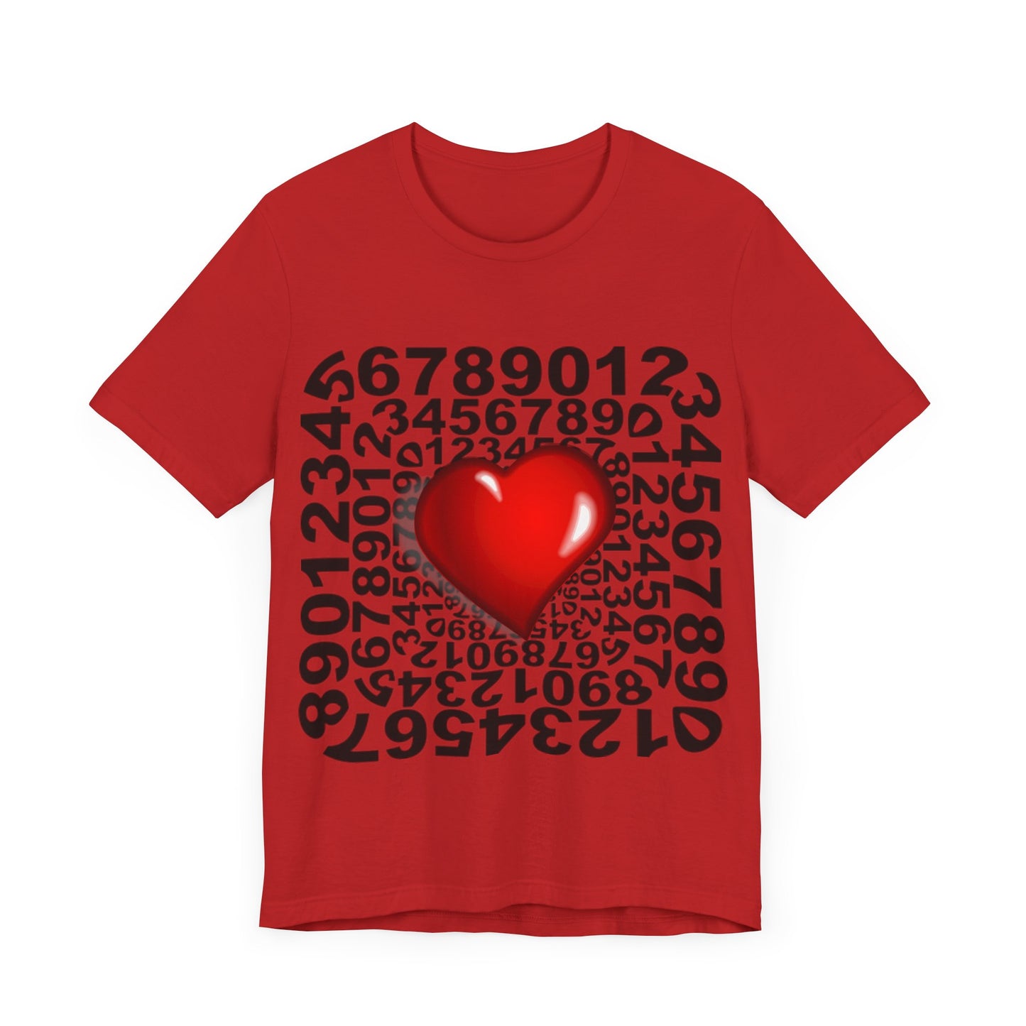 T-shirt Numbers Heart
