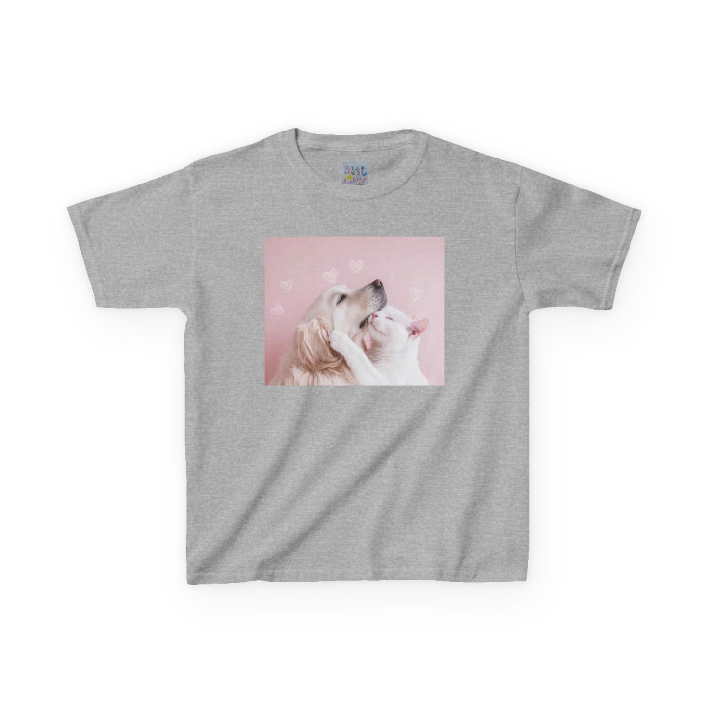 Kids Dog Love T-shirt | Cute Pet Graphic Tee for Children, Valentine's Day Gift, Birthday Shirt, Animal Lover Top, Adorable Kids Apparel