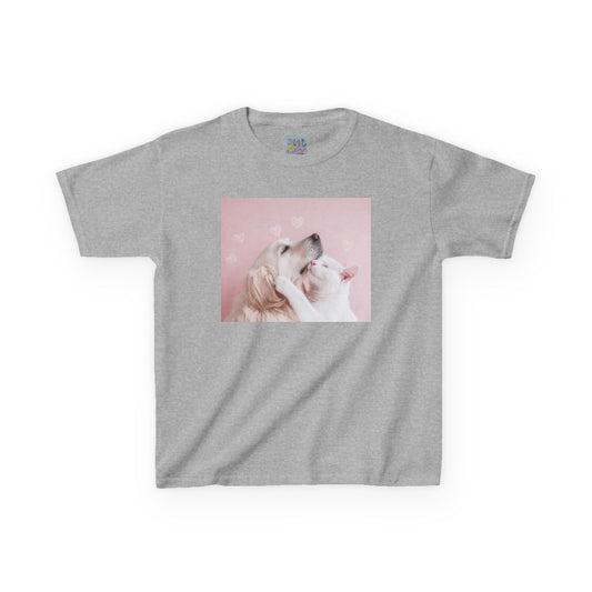 Kids Dog Love T-shirt | Cute Pet Graphic Tee for Children, Valentine's Day Gift, Birthday Shirt, Animal Lover Top, Adorable Kids Apparel