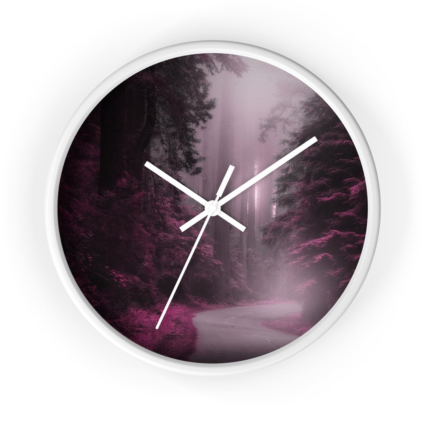 Wall Clock Purple Wilderness So Beautiful
