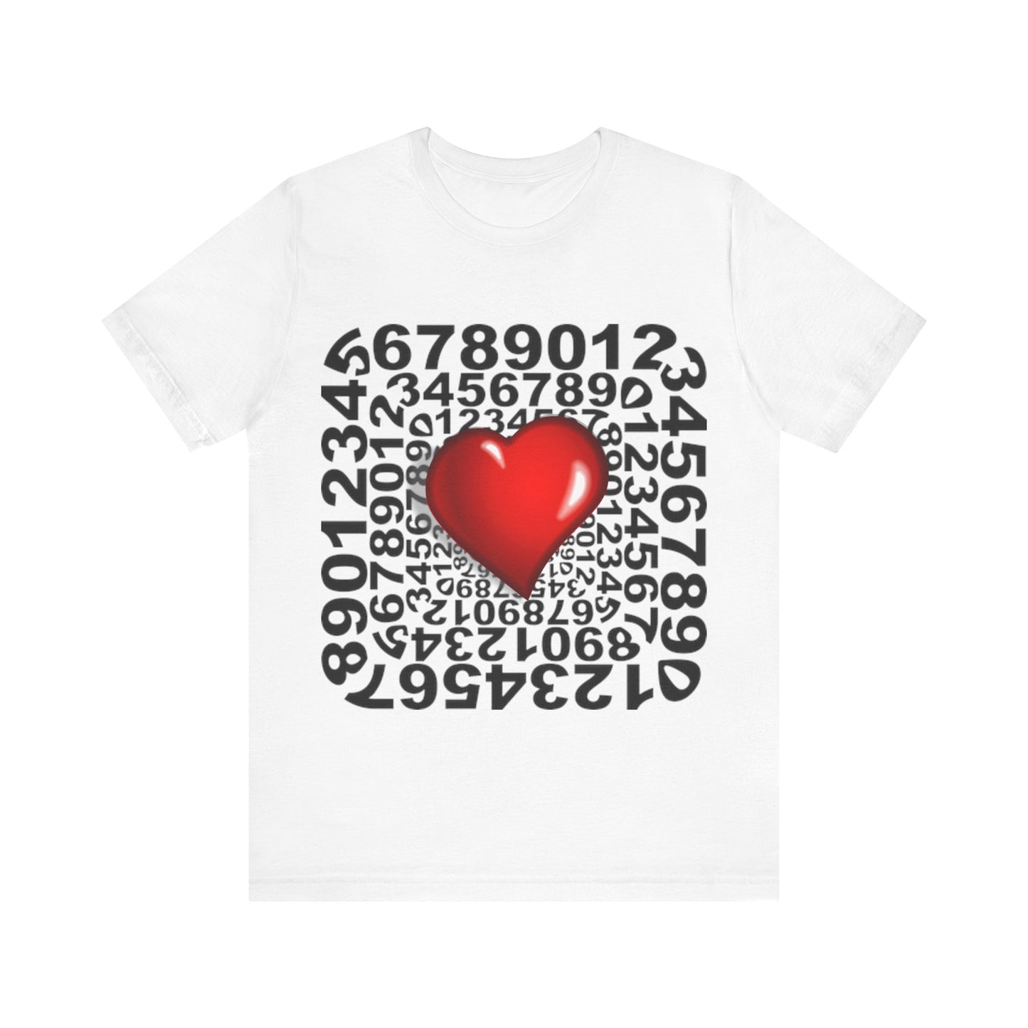 T-shirt Numbers Heart