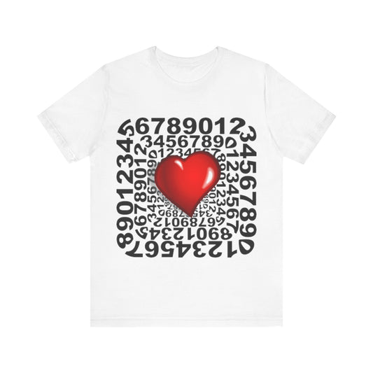 T-shirt Numéros Coeur