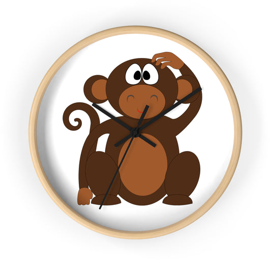Wall Clock Monkey Great for Children's Room