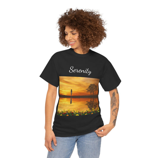 T-shirt Sunset Serenity...Regardons 1 000 couchers de soleil à travers le monde !