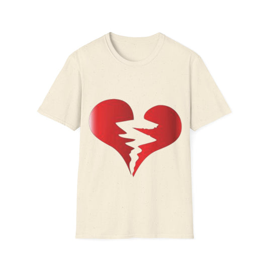Broken Red Heart Unisex T-Shirt
