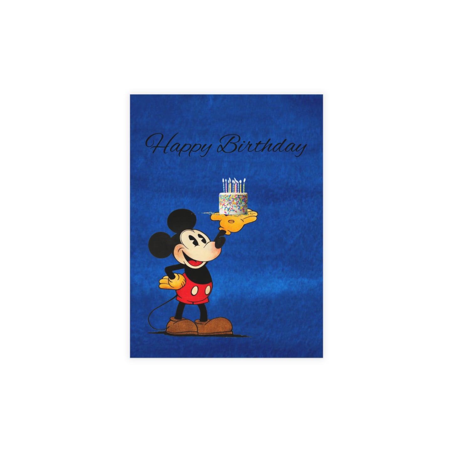 Mickey Mouse Birthday Postcard Bundles, Cute Greeting Cards Set, Envelopes Included, Celebrate Special Occasions, Kids Birthday Invitations