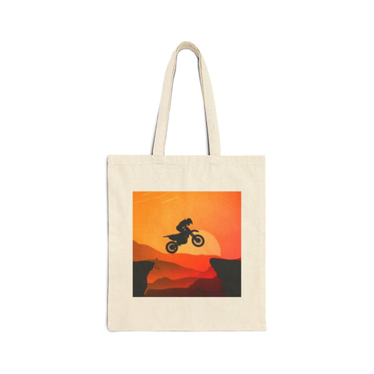 Adventure-Themed Cotton Canvas Tote Bag - Perfect for Nature Lovers