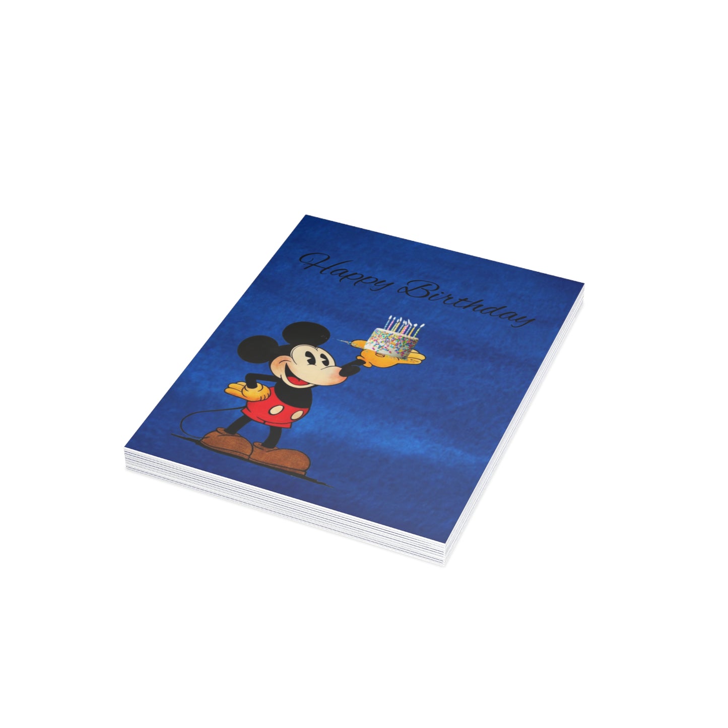 Mickey Mouse Birthday Postcard Bundles, Cute Greeting Cards Set, Envelopes Included, Celebrate Special Occasions, Kids Birthday Invitations