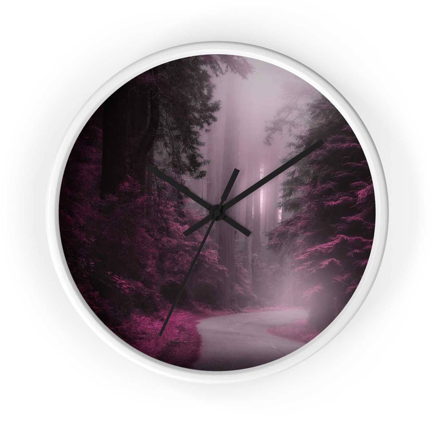Wall Clock Purple Wilderness So Beautiful