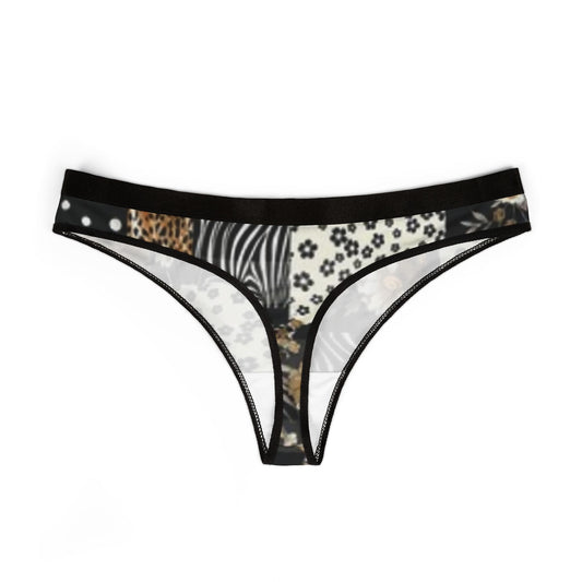 Stylish Women's Thongs - Floral & Animal Print Lingerie