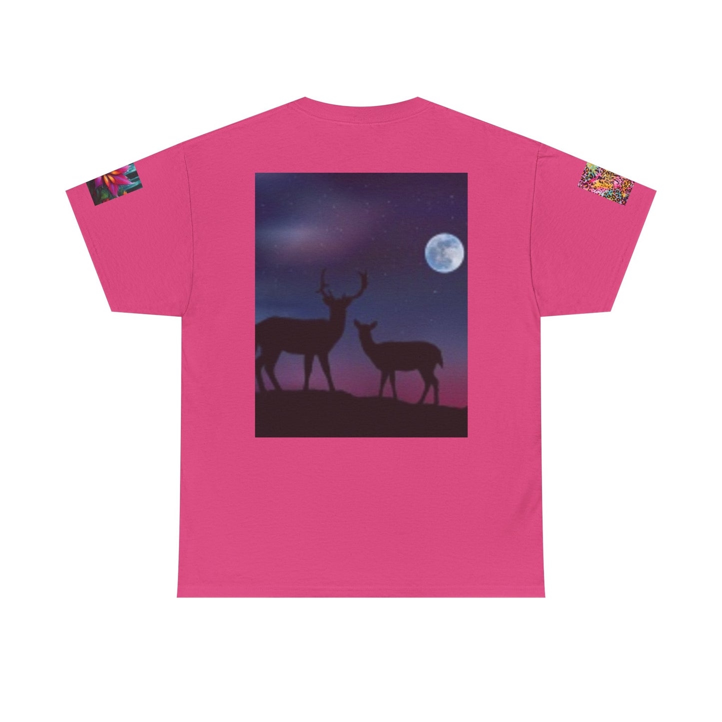 Indiana Nature Lake T-shirt - & Deer Full Moon