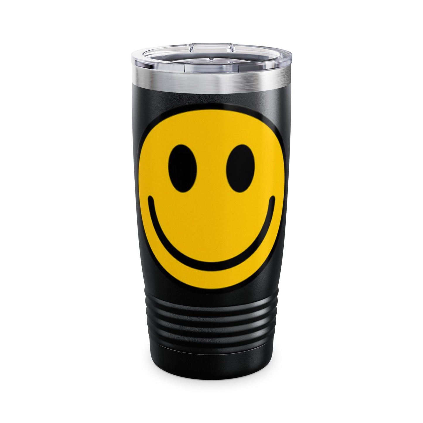 Smiley Face Yellow Ringneck Tumbler, 20oz - Happy Travel Mug, Inspirational Drinkware, Cheerful Gift for Friends, Summer Fun, Party Favors, [...]
