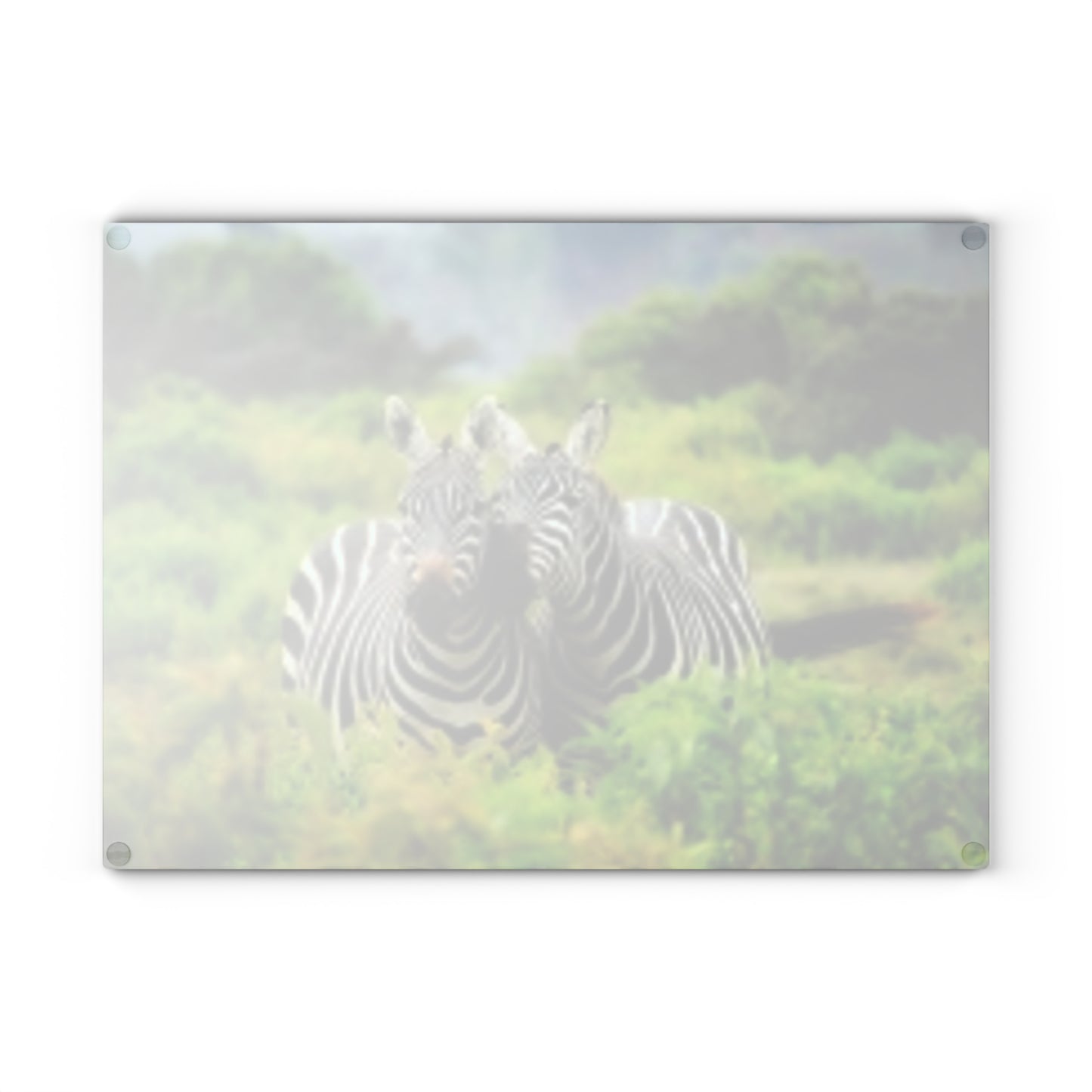 Zebra Glass Cutting Board, Kitchen Decor, Gift for Animal Lovers, Unique Cooking Accessory, Nature-Themed Home Essential