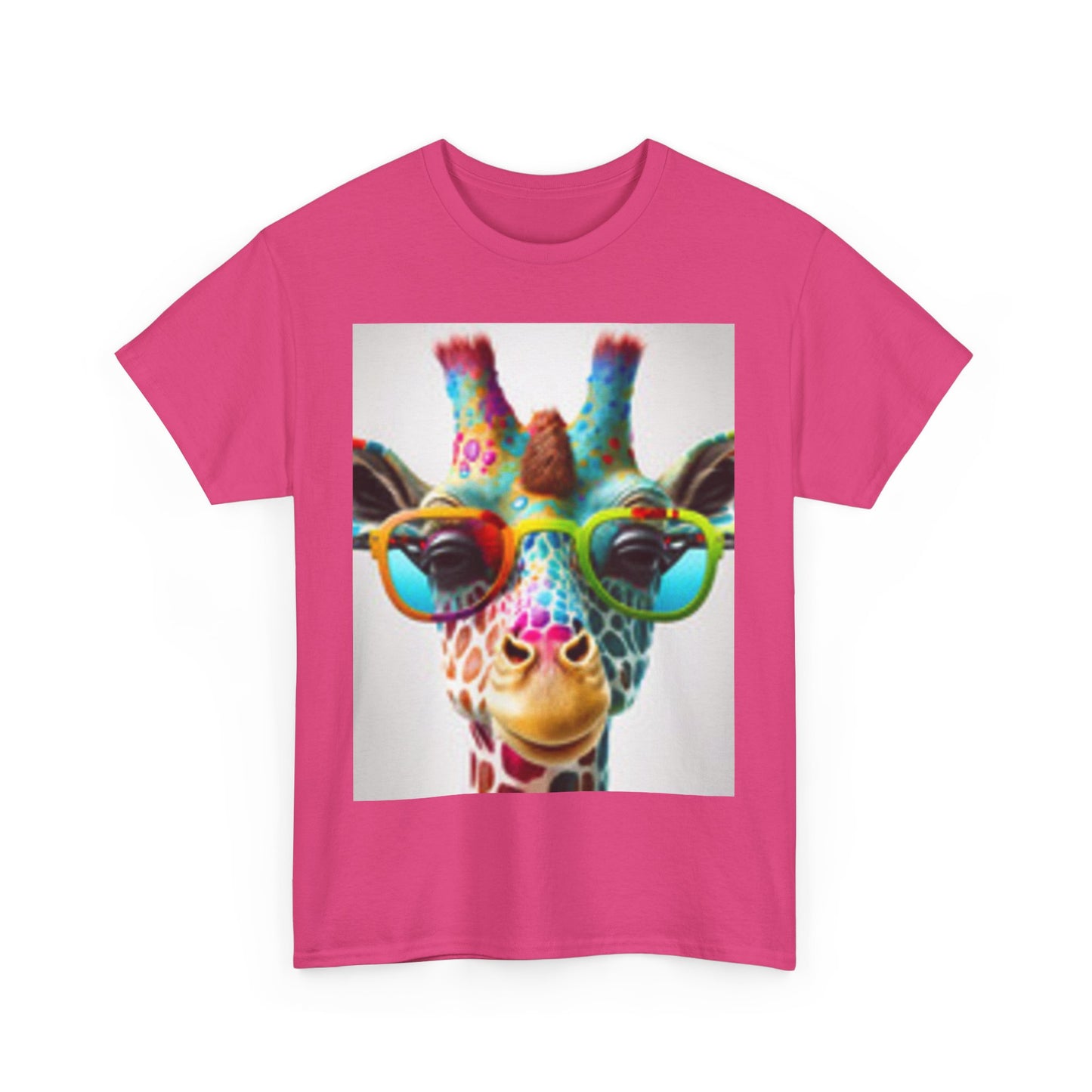 T-shirt Girafe portant des lunettes
