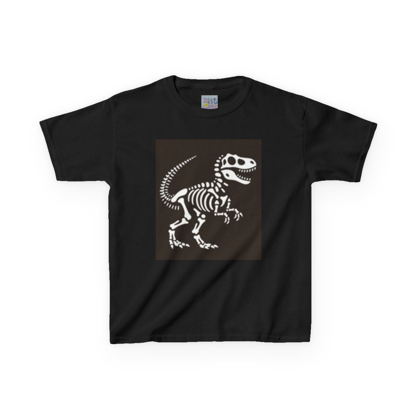 Dinosaur Skeleton Kids T-shirt, Fun Kids T-Shirt, Cute Dino Shirt, Kids Halloween Shirt, Dino-Themed Gift, Youth Skeleton Tee