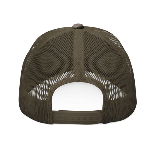 Camouflage Trucker Hat with Embroidered Design -Texas Longhorn