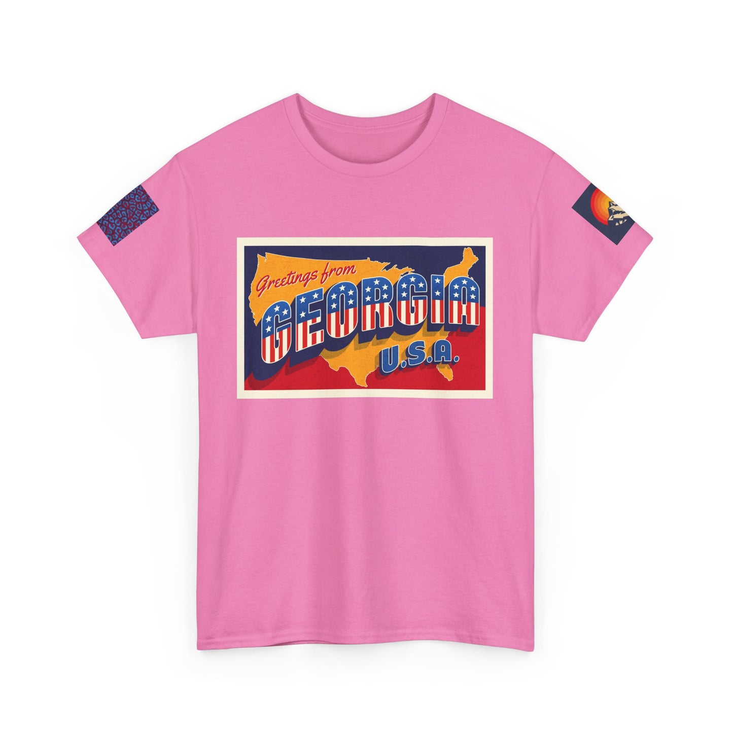 Vintage Georgia USA T-shirt - Unisex Heavy Cotton T-Shirt with Retro Design