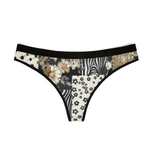 Stylish Women's Thongs - Floral & Animal Print Lingerie
