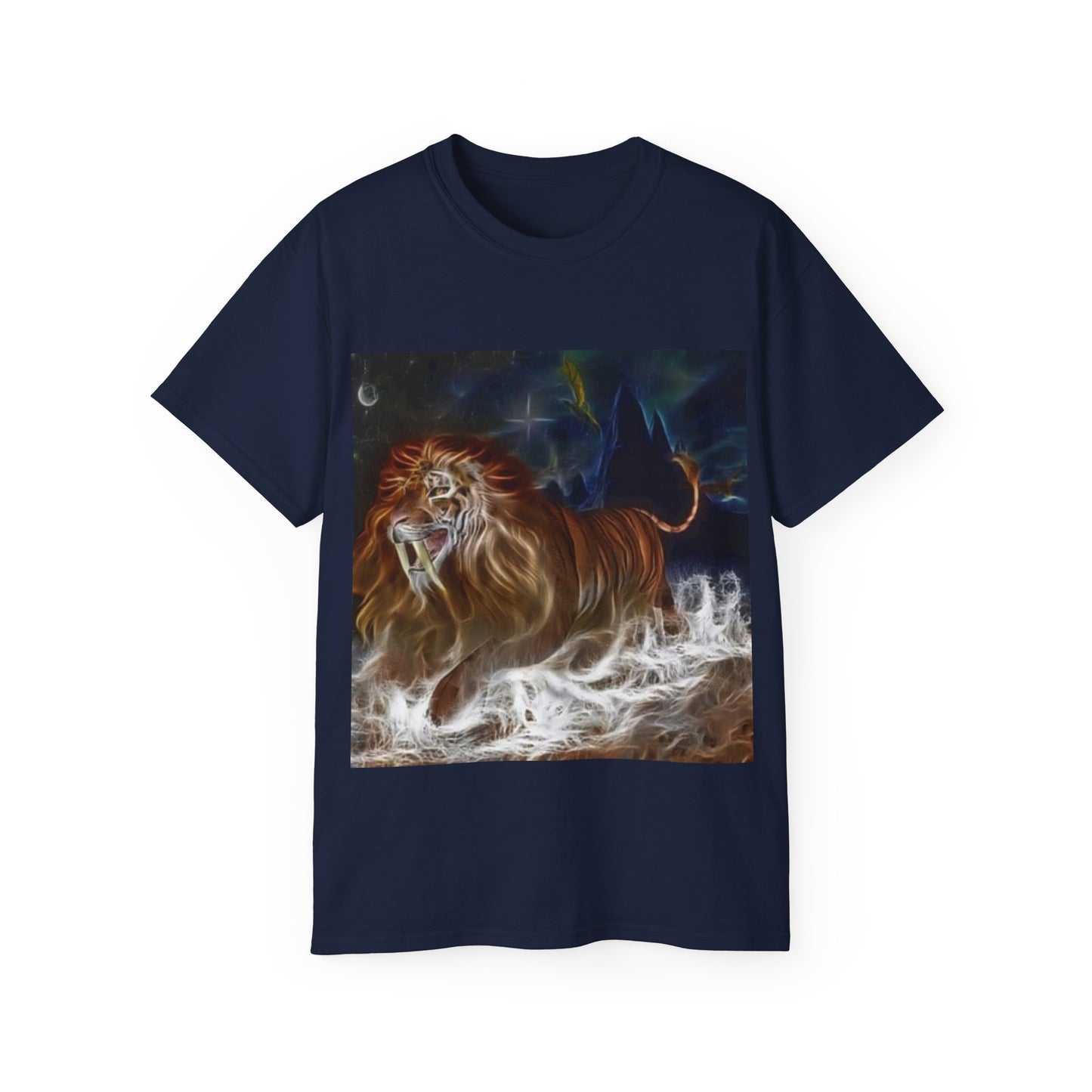 T-shirt unisexe en coton ultra-léger Magical Lion 