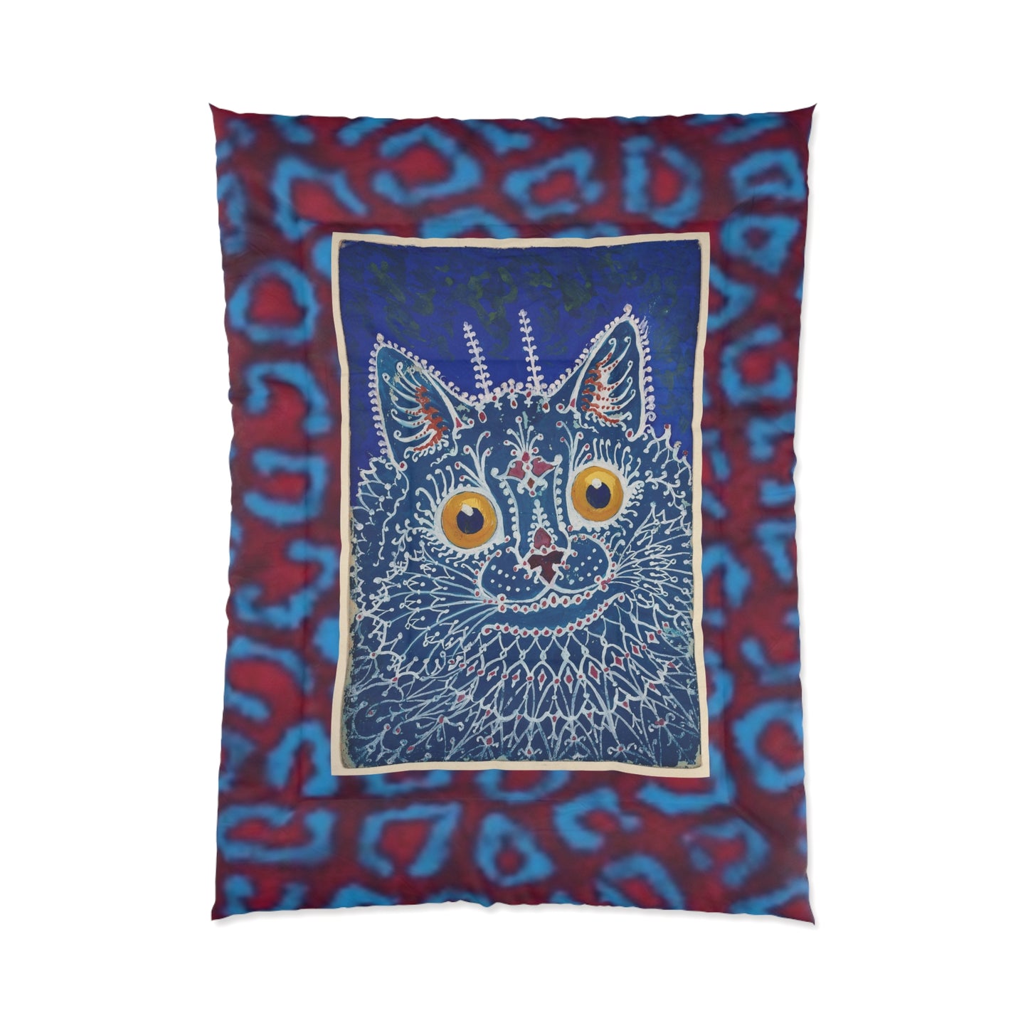 Whimsical Cat Comforter - Cozy Colorful Bedding for Cat Lovers